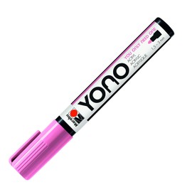 Marabu 12400103033 12400103033-YONO Marker, Pink 033, versatile acrylic pen with Japanese bullet tip, water-based, non-fading and waterproof, for almost all surfaces, 1.5-3 mm
