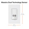 Lutron MS-A102-WH Maestro Dual Tech Occupancy Sensor Switch, no neutral