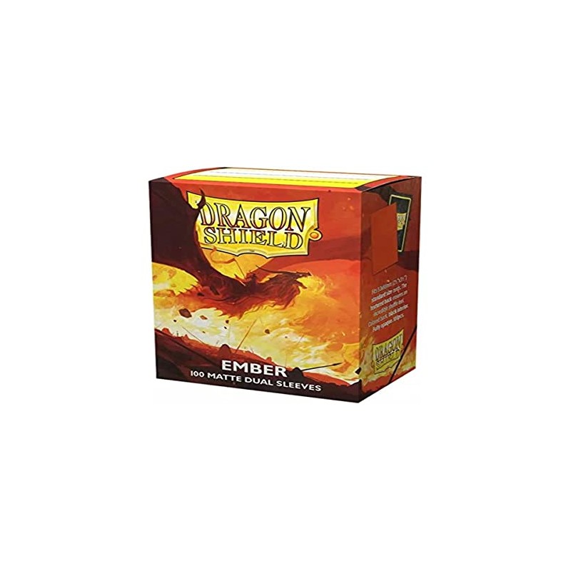 Dragon Shield (AT-15054) Tamaño estándar Dual Matte Ember (100 mangas)