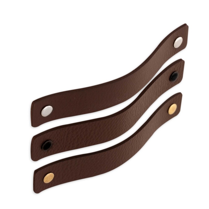 Brute Strength - Leather Handles for Furniture - Brown -