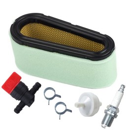 OxoxO 496894 Air Filter Pre Filter with 394358 Fuel Filter 494768 Fuel Shut Off Valve Compatible with 12.5-17 HP Single Cylinder Engines