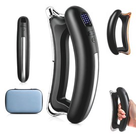 NIFFPD Electric Body Sculpt Massager, Portable Massage Tool with Soothing Heat & Adjustable Vibration, 5 Intensity Levels, Ergonomic for Neck, Shoulder, Back, Waist, Leg Relaxation (Black)