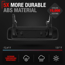 T1A Tailgate Handle - Compatible with 1998-2011 Ford Ranger - Textured Black - OEM 1L5Z9943400AAA, 1L5Z-9943400-AAA, 1L5Z 9943400-AAATEX, 77872, FO1915109