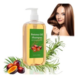 Batana Oil Shampoo, Champú de Aceite de Batana, Shampoo De Batana, Aceite de Batana y Romero, Champú de Aceite para Nutre en Profundidad y Repara el Cabello Seco y Quebradizo (300ml)