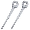 Bung Wrench 55 Gallon, 2 Pack Drum Barrel Wrench Aluminum