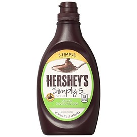 HERSHEY'S Chocolate Syrup, Simply 5, 21.8 Ounce (Pack of 6)
