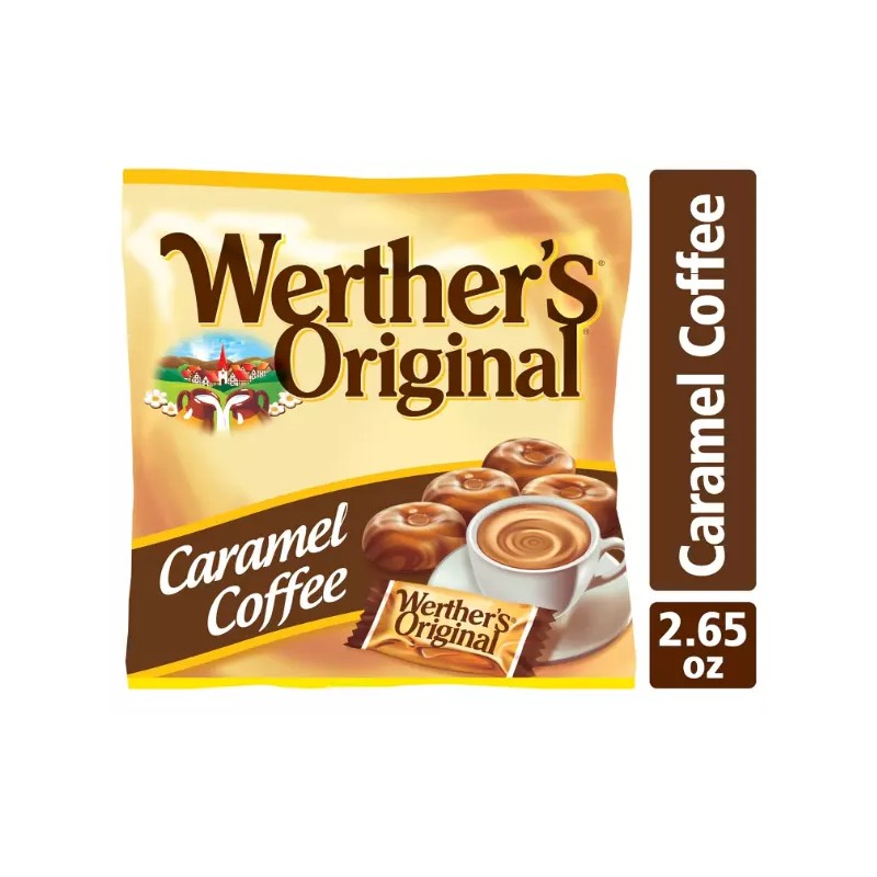 Werther's 100% ORIGINAL Werther's Original Hard Carmel Coffee Candy, 2.65
