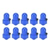 10Pcs Trampoline Enclosure Pole Cap with Screw Thumb Safety Rail