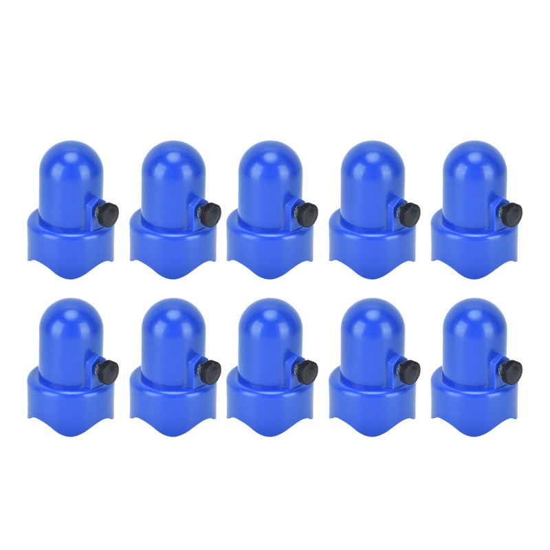10Pcs Trampoline Enclosure Pole Cap with Screw Thumb Safety Rail
