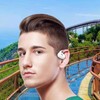 Air Conduction Headphones,Lightweight Air Conduction Open Air Earbuds - Earless