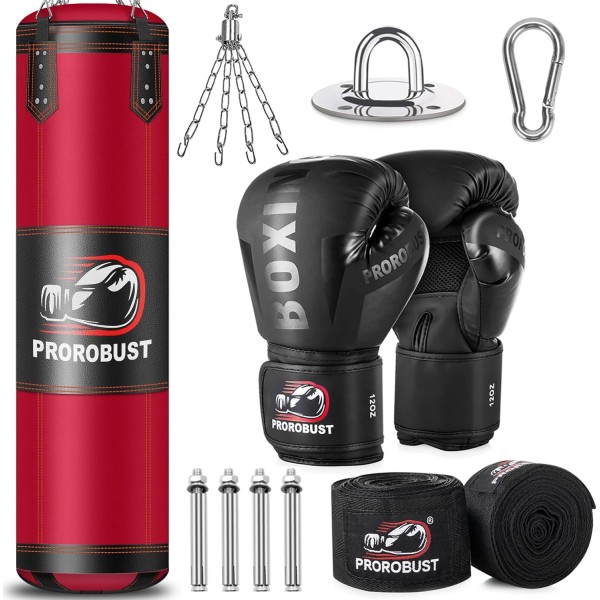 Does not apply Punching Bag for Adults, Red 4Ft Oxford