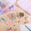 Bead Organizer Box, 84pcs Small Plastic Containers with Lids and