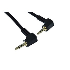 Stereo Mini Plug Cable, 0.14 in (3.5 mm) (Male to Male L Type on both sides) 0.5m LAV-AS05LL