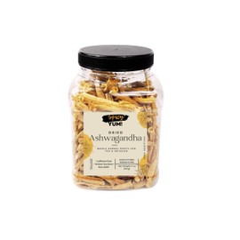 Spicy Yum! Dried Ashwagandha Root – 4 oz Jar | Whole Herbal Roots for Tea and Infusion | Non-GMO | Caffeine-Free | No Additives | Grown in India