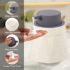 sourcing map Foaming Soap Dispenser 400ml/13.5oz Beige Ceramic Foaming Soap