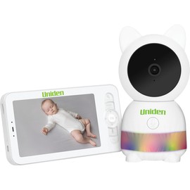 Uniden BW6181R -Super HD 5” Smart Baby Camera/Monitor with Smartphone Access and Customisable Animated Night Light