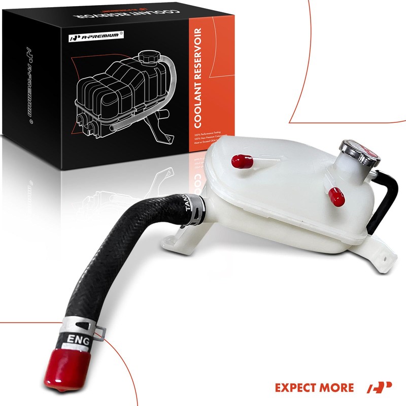 A-Premium Engine Coolant Overflow Recovery Reservoir Tank [with Cap &