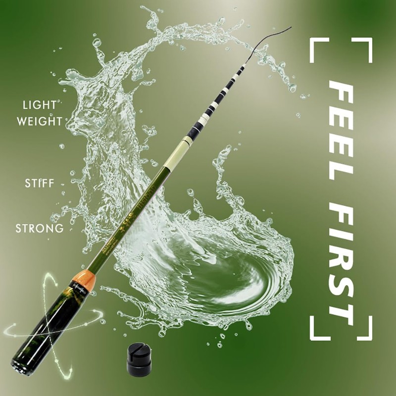 KHEALING のべ竿 延べ竿 振出 竿 軽量 超軽量仕様 小物万能竿 ノベルドミニマム 全長1.2m/