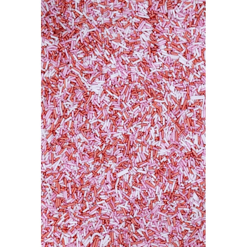 SPRINKLY - Glimmer Sugar Strands - Pink, Red & White