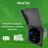Flush Mounted 240V 16A Caravan Socket with Hinged Lid –