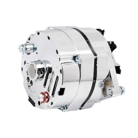 Alternador autoexcitante de 1 alambre chapado en cromo de alta salida de 120 amperios de repuesto para GM 305 350 BBC SBC 10SI para Chevy para Buick  