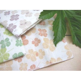 Shirayuki Yuzen Dish Towel, Made in Japan, Chlorine Bleach, Supple Feel, Clover/Young Leaves F