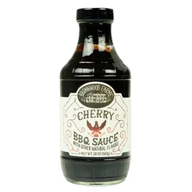 Brownwood Farms BBQ Sauce, Made in Small Batches, Sweet and Tangy, Great on Fries, Meatloaf, Burgers, Glaze, Real Ingredients 20oz (1 Count, Cherry)