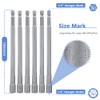 Mesee 6 Pieces 150mm Extra Long Magnetic Nut Driver Set,