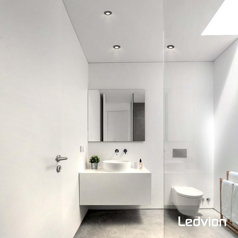 Ledvion - 3 x LED Recessed Spotlights, Dimmable, 5 W,