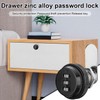 Mikqky Pack of 2 3-Digit Combination Lock, Drawer Combination Lock,