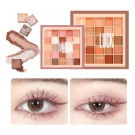 Paleta De Sombras De Ojos En Tonos Tierra Con 25 Colores