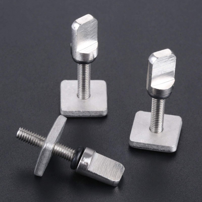 2pcs Stainless Steel Fin Screw Fin Screw Plate Set Nut