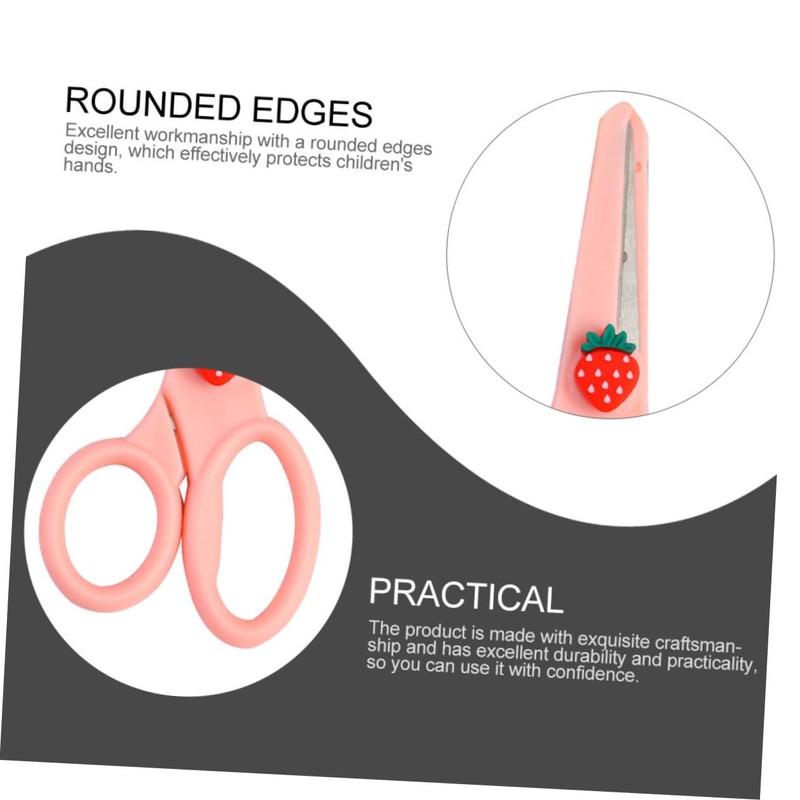 COHEALI 2sets Sturdy Craft Scissors Safe Student Scissors Paper Cutting