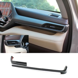 KELEIMAI Car Accessories Fit for Toyota Highlander 2020 2021 2022 2023 Interior Center Console Dash Board Panel Dial Dashboard Cover Trims (Carbon Fiber Style) ABS 2 PCS