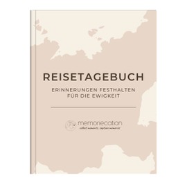 memoriecation memoriecation® Reisetagebuch zum Ausfüllen - Unser Travel Journal ist dein inspirierendes Tagebuch für Urlaub, Weltreise oder Städtetrip - Perfektes Reise Geschenk für Weltenbummler - A5