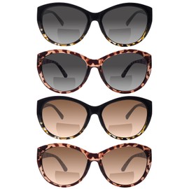 ZONLON 4 Pack Bifocal Sunglasses for Men and Women - Fashionable UV400 Outdoor Safety Glasses, 4 Mixed Colors-3