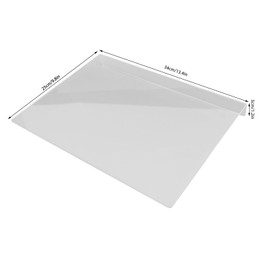 Acrylic Chopping Boards for Kitchen Worktop, 13 x 10 Inch Transparent Chopping Boards with Counter Lip, Non-Slip Chopping Boards to Protect the Kitchen Worktop
