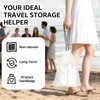 8 Pack Waterproof Travel Drawstring Shoe Bags, Transparent Portable Shoe