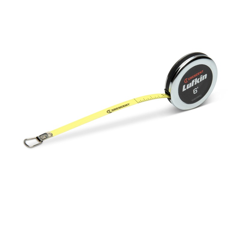 Crescent Lufkin 1/4" x 6' Executive® Diameter Yellow Clad A19