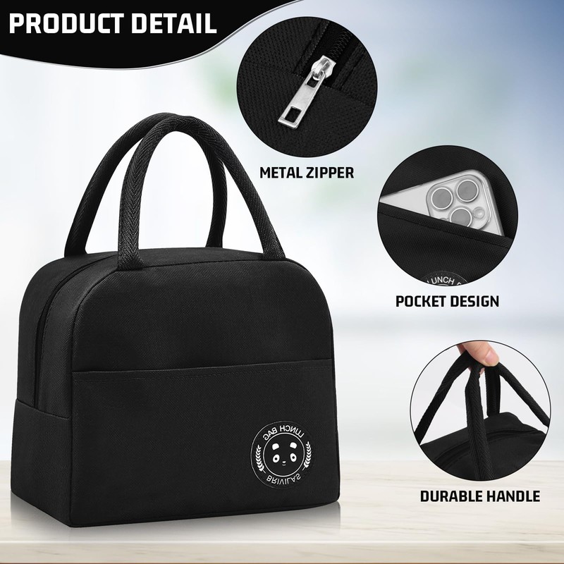 TIECHI Insulated Lunch Bag for Adults Kids, Pack Small Cool