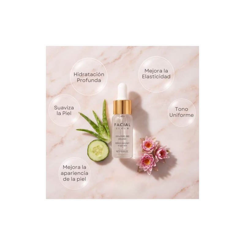 4 Piezas Kit Cuidado Facial Serum Retinol y Ácido Hialuronico