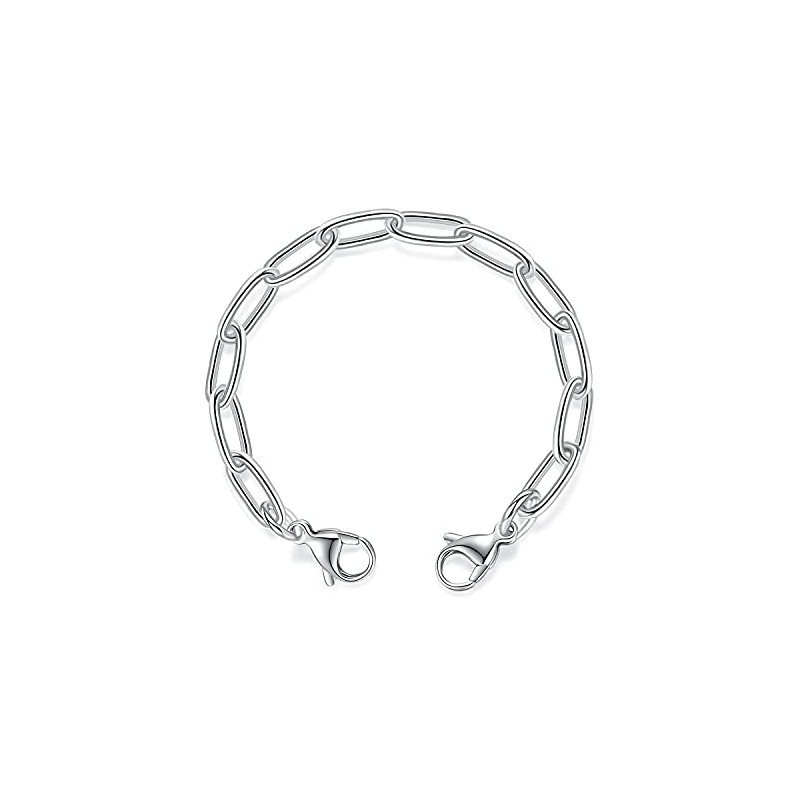 mnmoom lnterchangeable Medical Alert Bracelets-Stainless Steel Chain with lobster clasps-Just