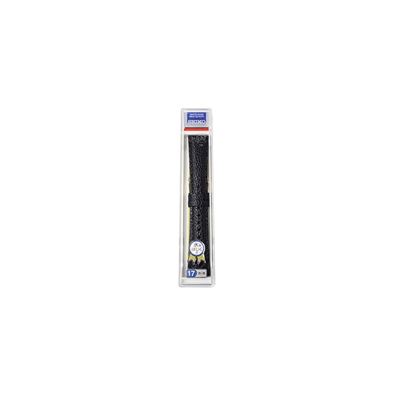 Seiko Watch Band, 0.7 inch (17 mm), DAE3R Cowhide Shrink,