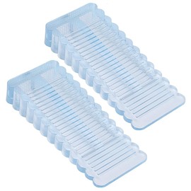 SSZYMAOYI Sliding Door Stopper, Transparent Set of 2, Flexible, Sliding Door, Swing Door, Wedge Stopper, Insert, Easy, Windproof, Collision Prevention, Sliding Door Lock, Door Stopper, Anti-Slip,