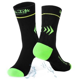 TOURGO Waterproof Socks Men Women, Waterproof Running Socks, Hiking Cycling Kayaking CoolMax & Breathable