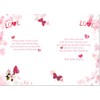doodlecards Partner Valentine's Day Card Floral Love Heart Large A4