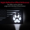 ZESION 2Pcs Reflective American Flag(with Dog Tracking Paw) Patches Set,