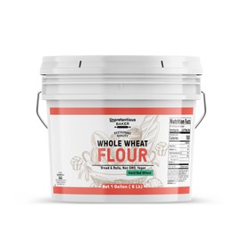 Unpretentious Whole Wheat Flour, 1 Gallon, Hard Red Wheat, Baking & Cookies, Breads & More
