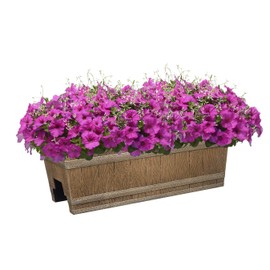 Classic Home and Garden 1073D-265R Jameson planters, 24" - Deck Rail, Distressed Oak