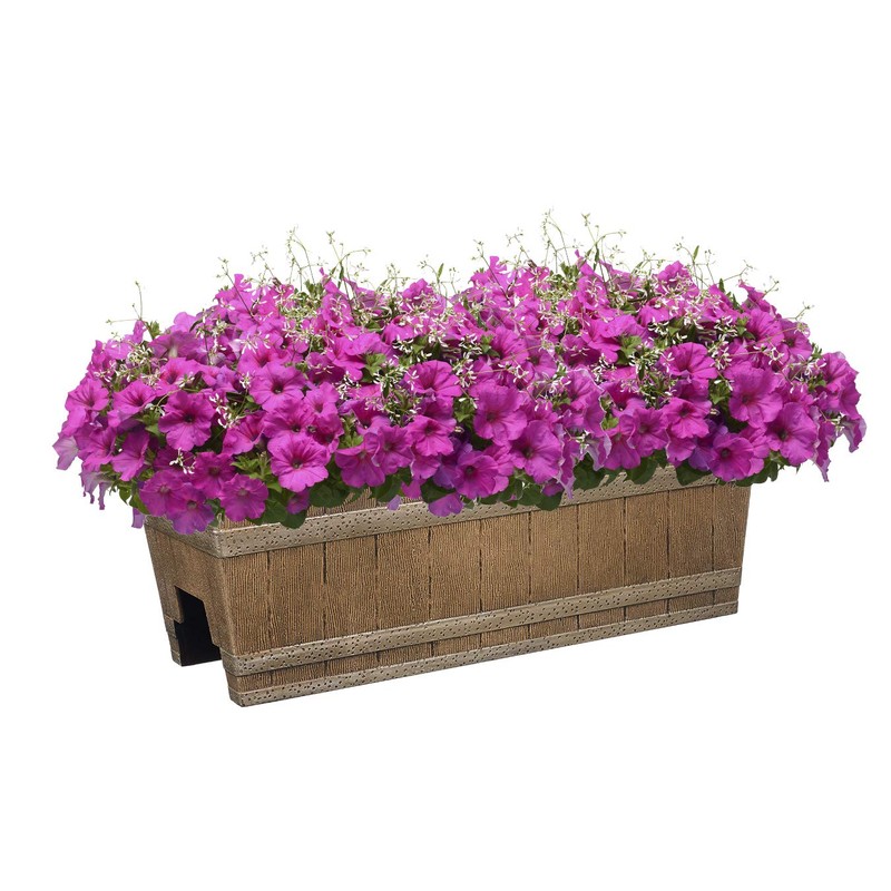 Classic Home and Garden 1073D-265R Jameson planters, 24" - Deck